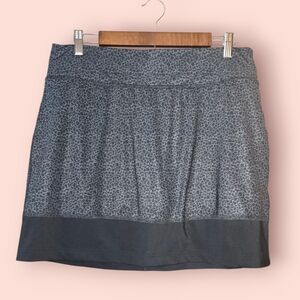 Columbia Whispering Lakes Knit Skirt Black And Gray Women's Large